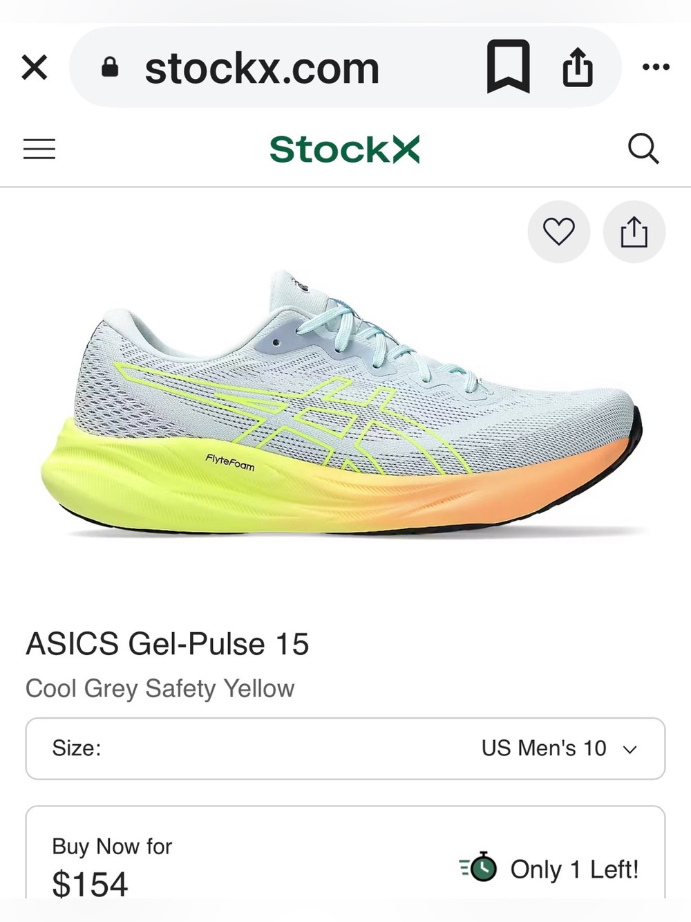 ASICS Gel-Pulse 15 running shoes (Size 8.5) - Picture 14 of 14